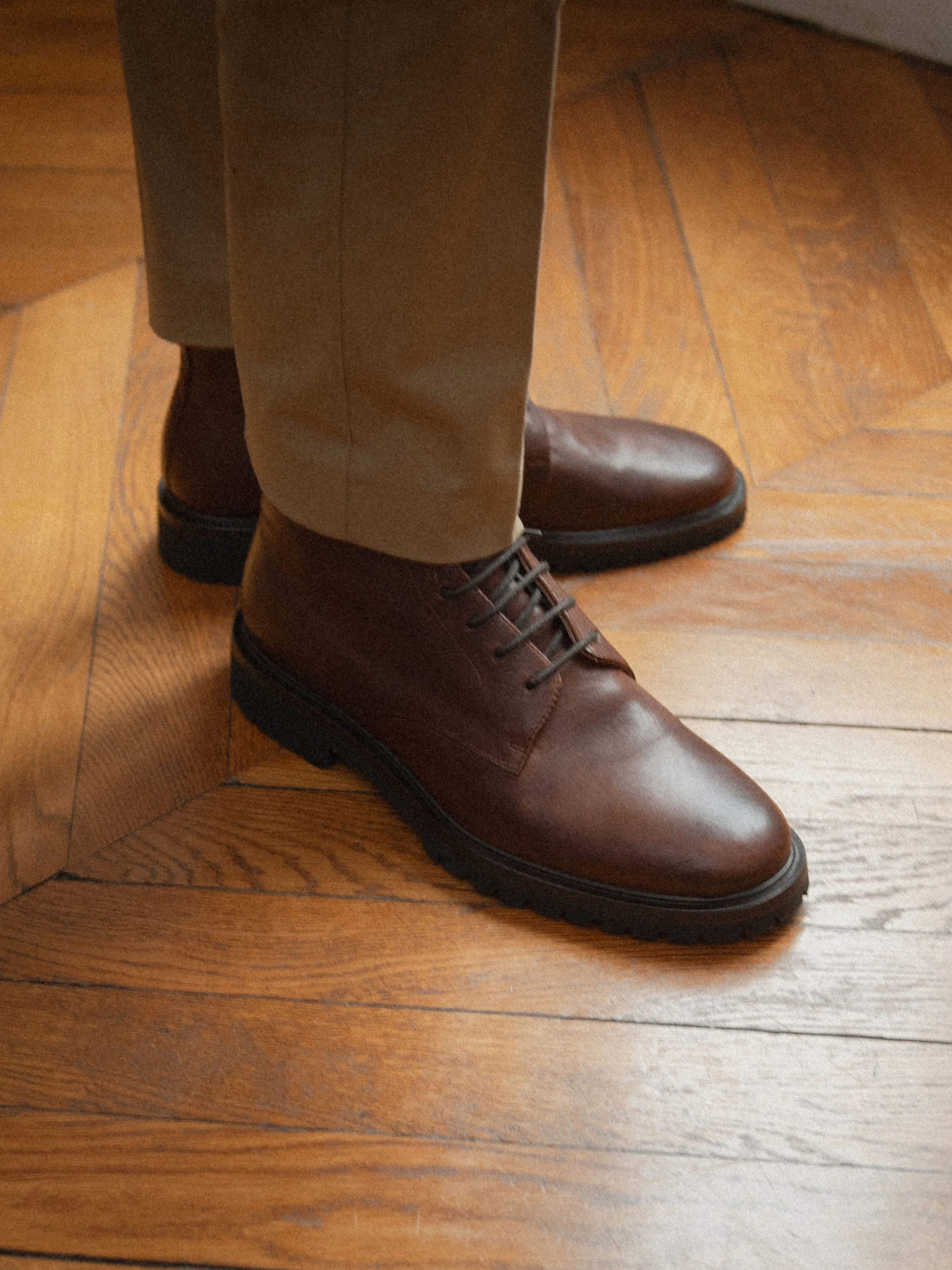 Bergamo Leather Boot in Anchor - Image 8