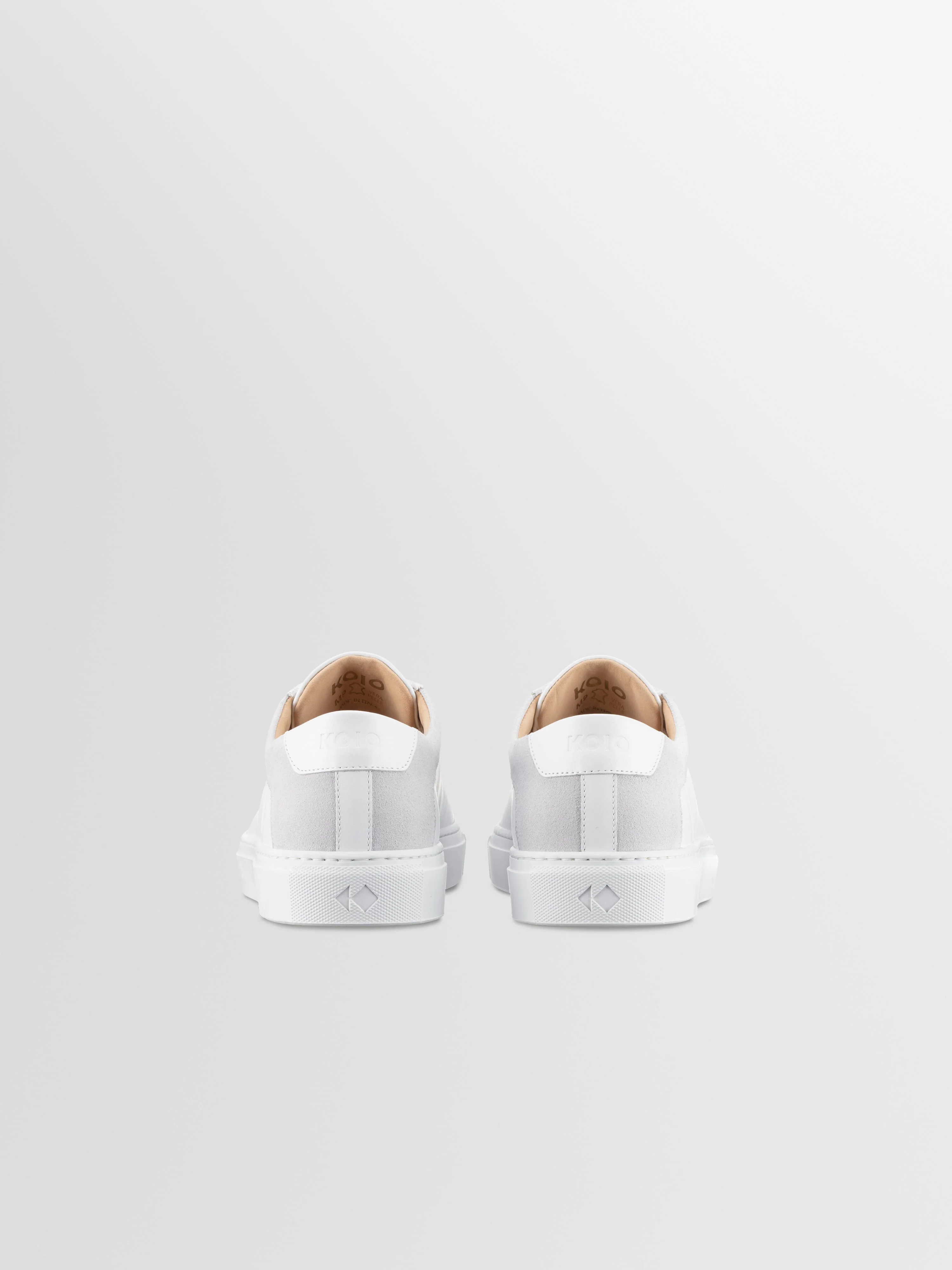 Capri Leather & Suede Sneaker in Avorio - Image 4