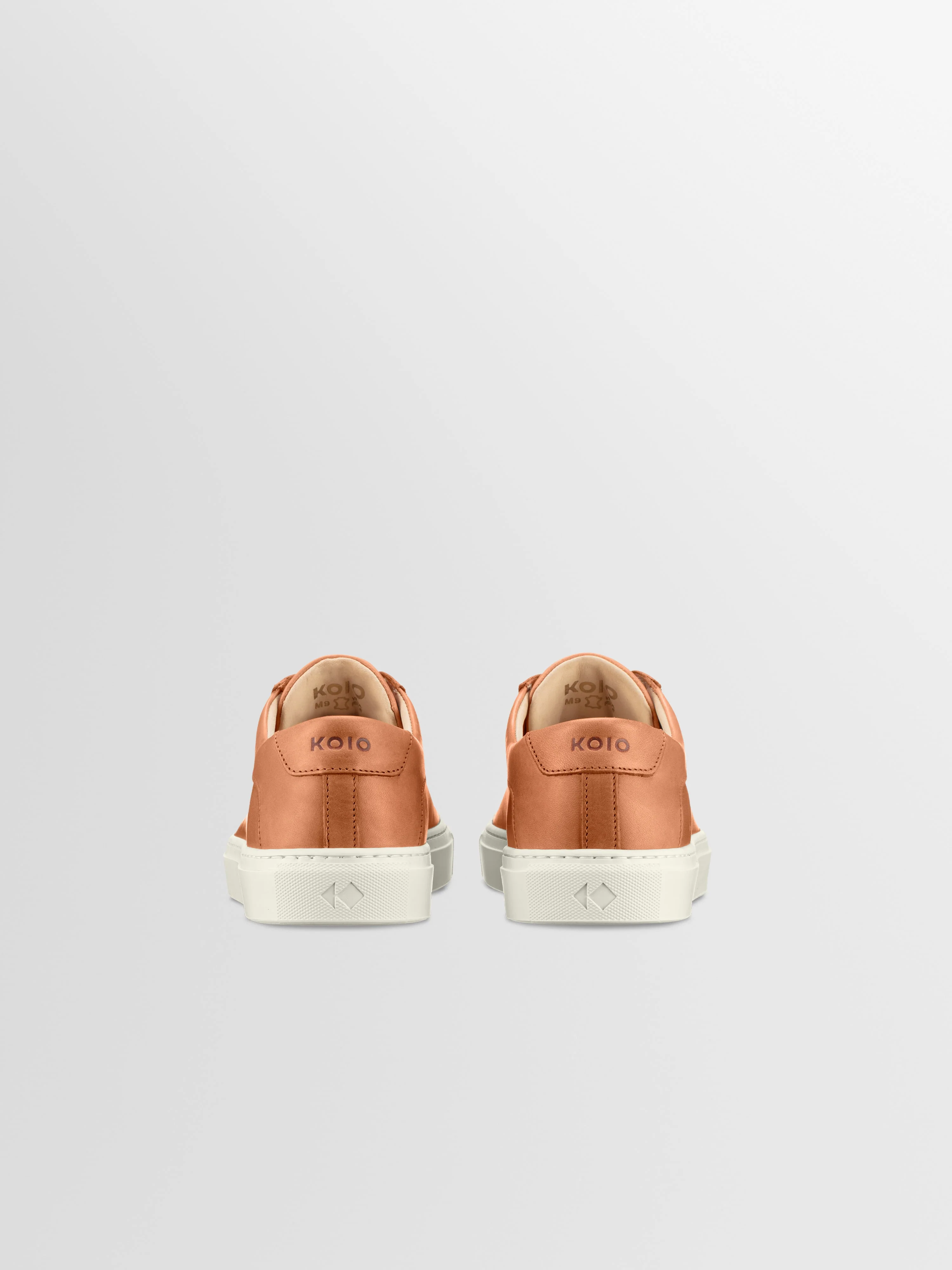 Capri Leather Sneaker in Castagna Wide fit - Image 4