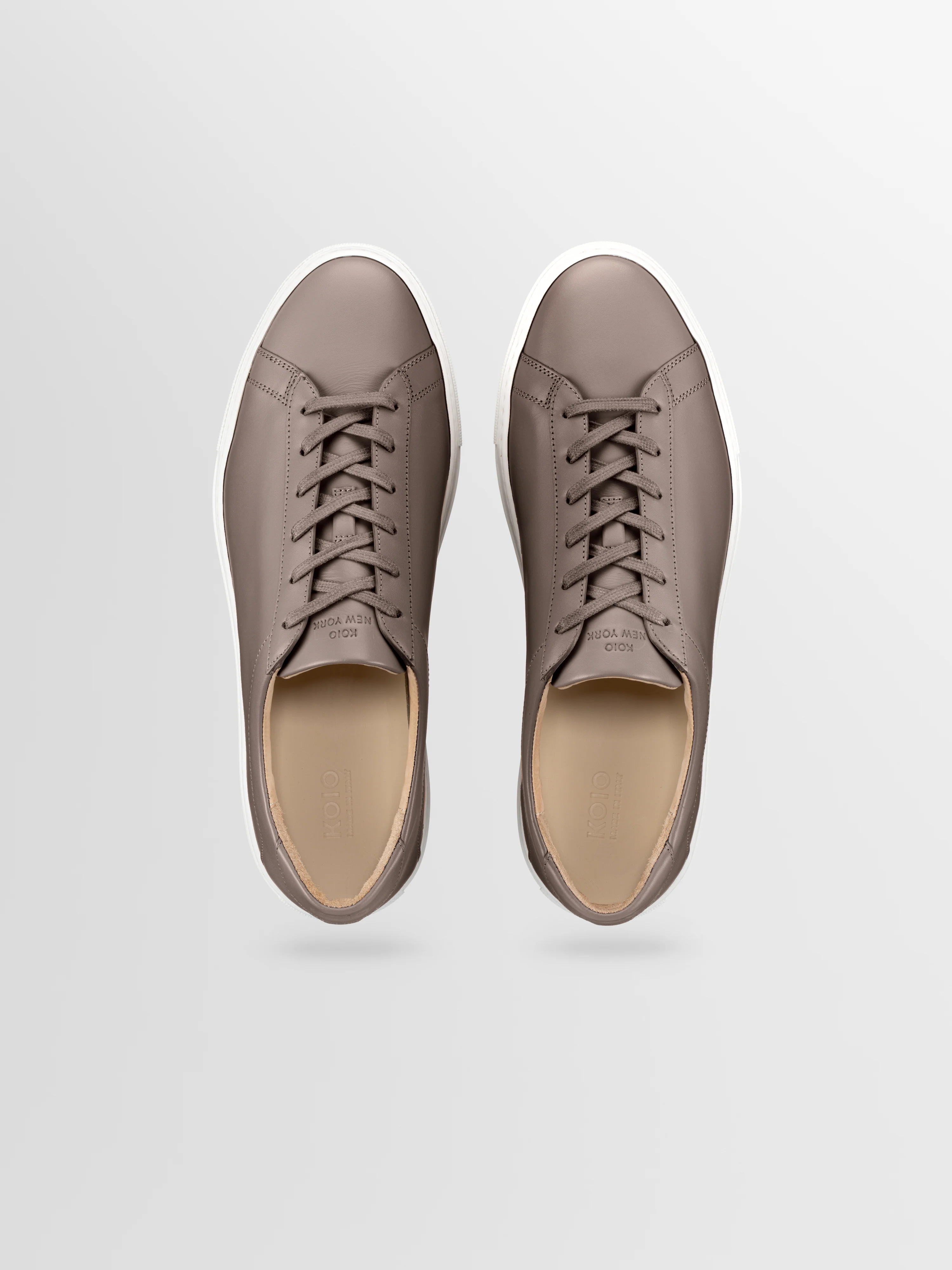 Capri Leather Sneaker in Tundra - Image 3