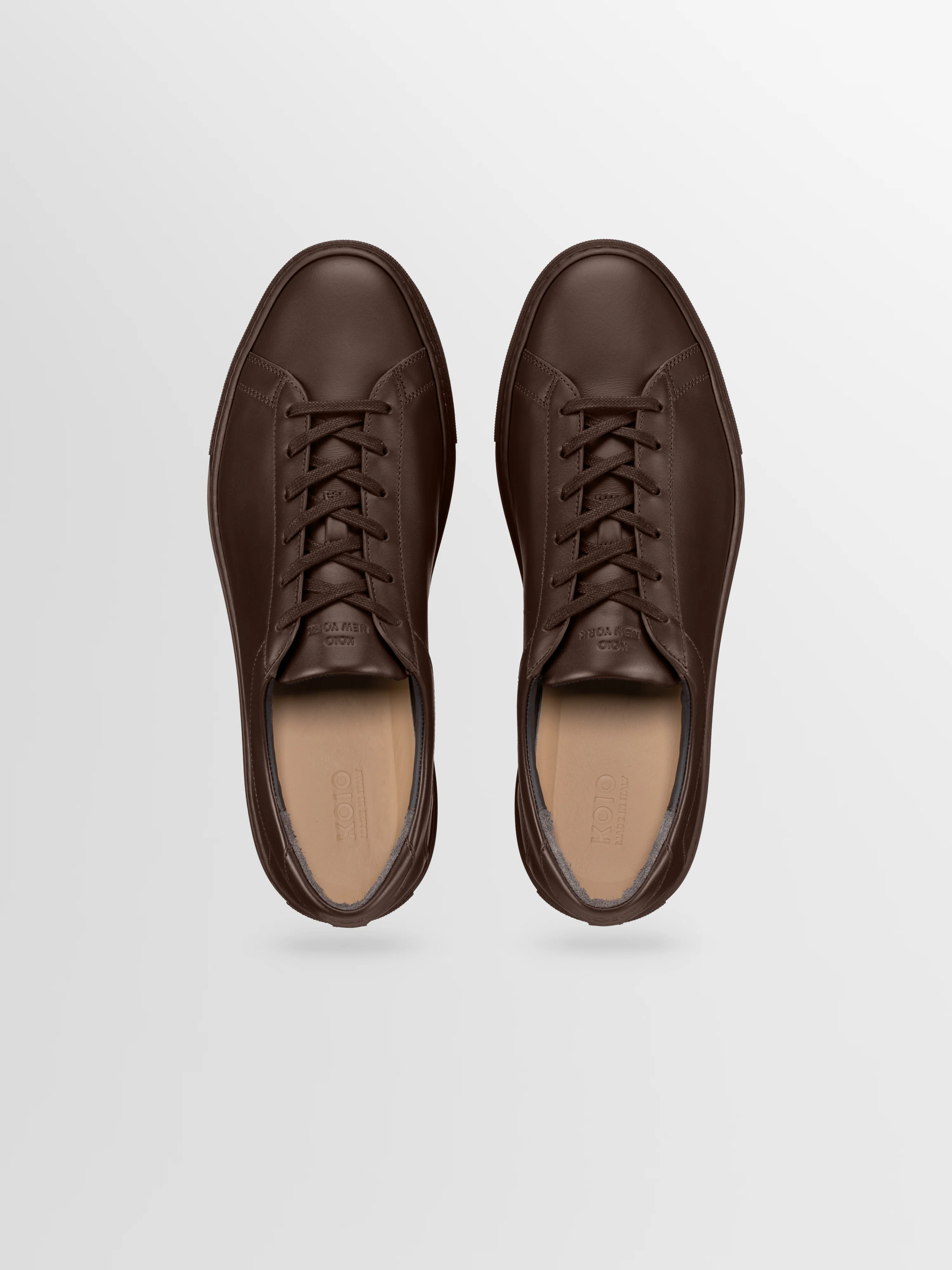 Capri Leather Sneaker in Mocha - Image 4