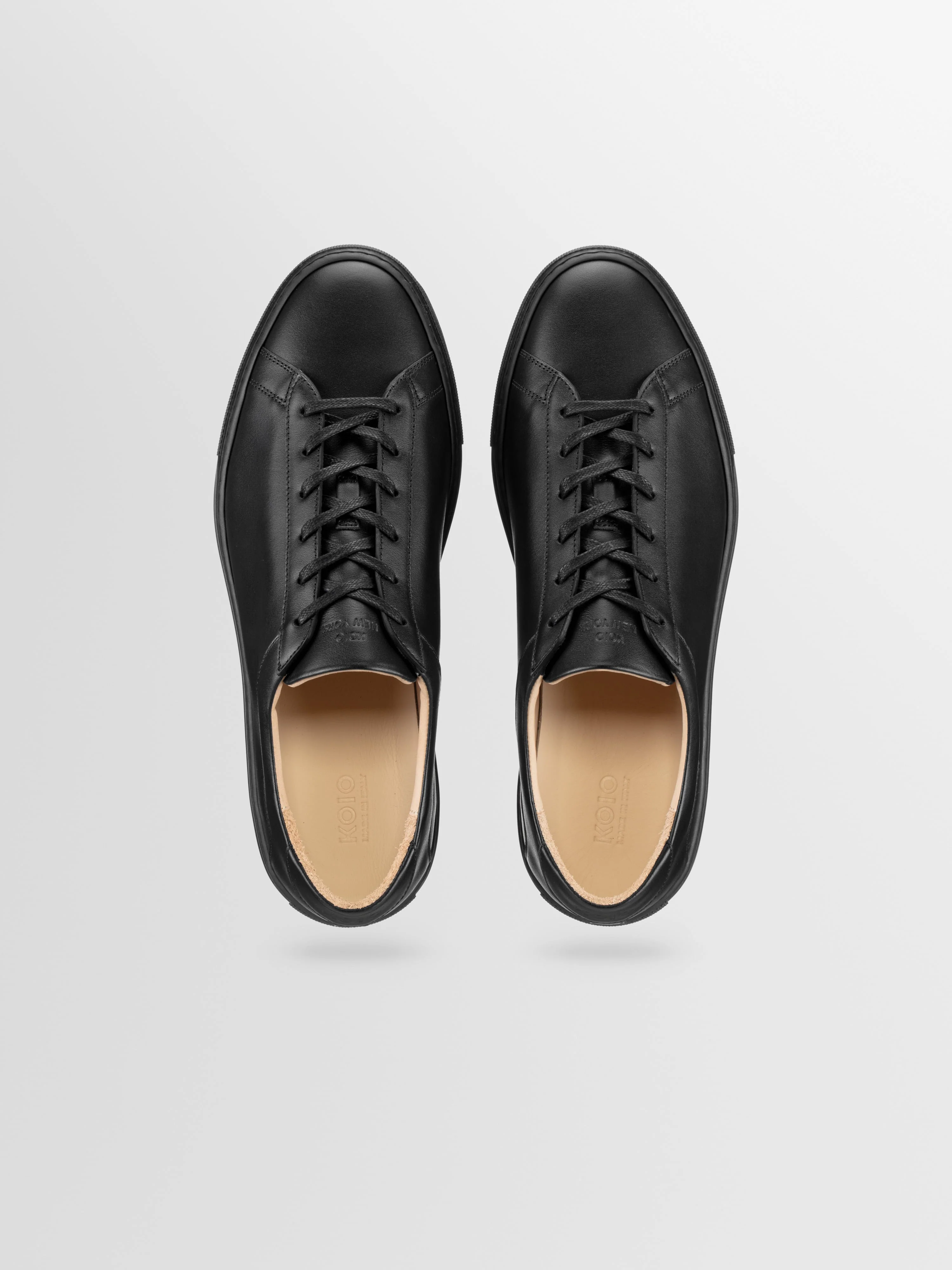 Capri Leather Sneaker in Nero - Image 5