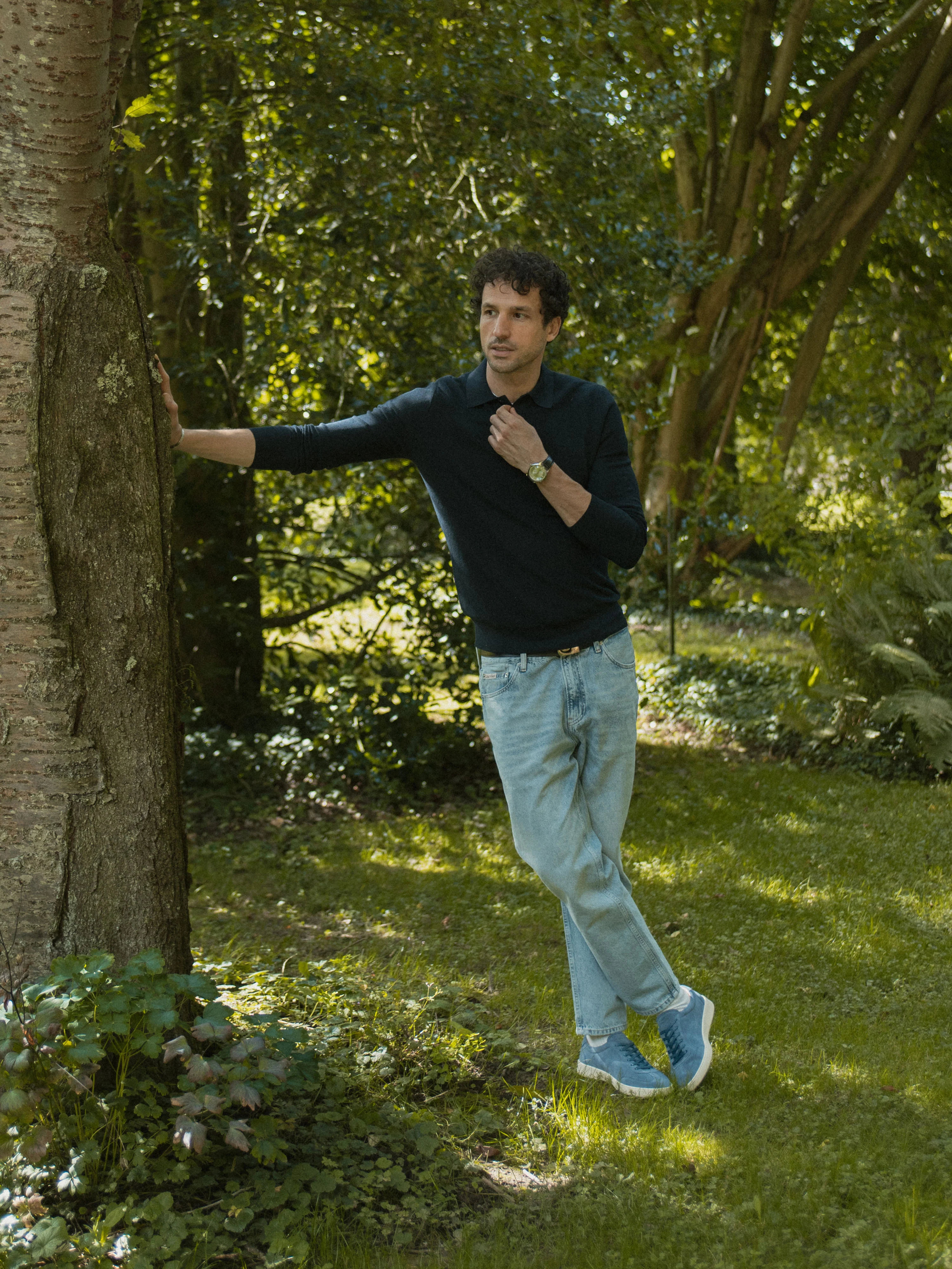 Monza Suede Sneaker in Galaxy - Image 8