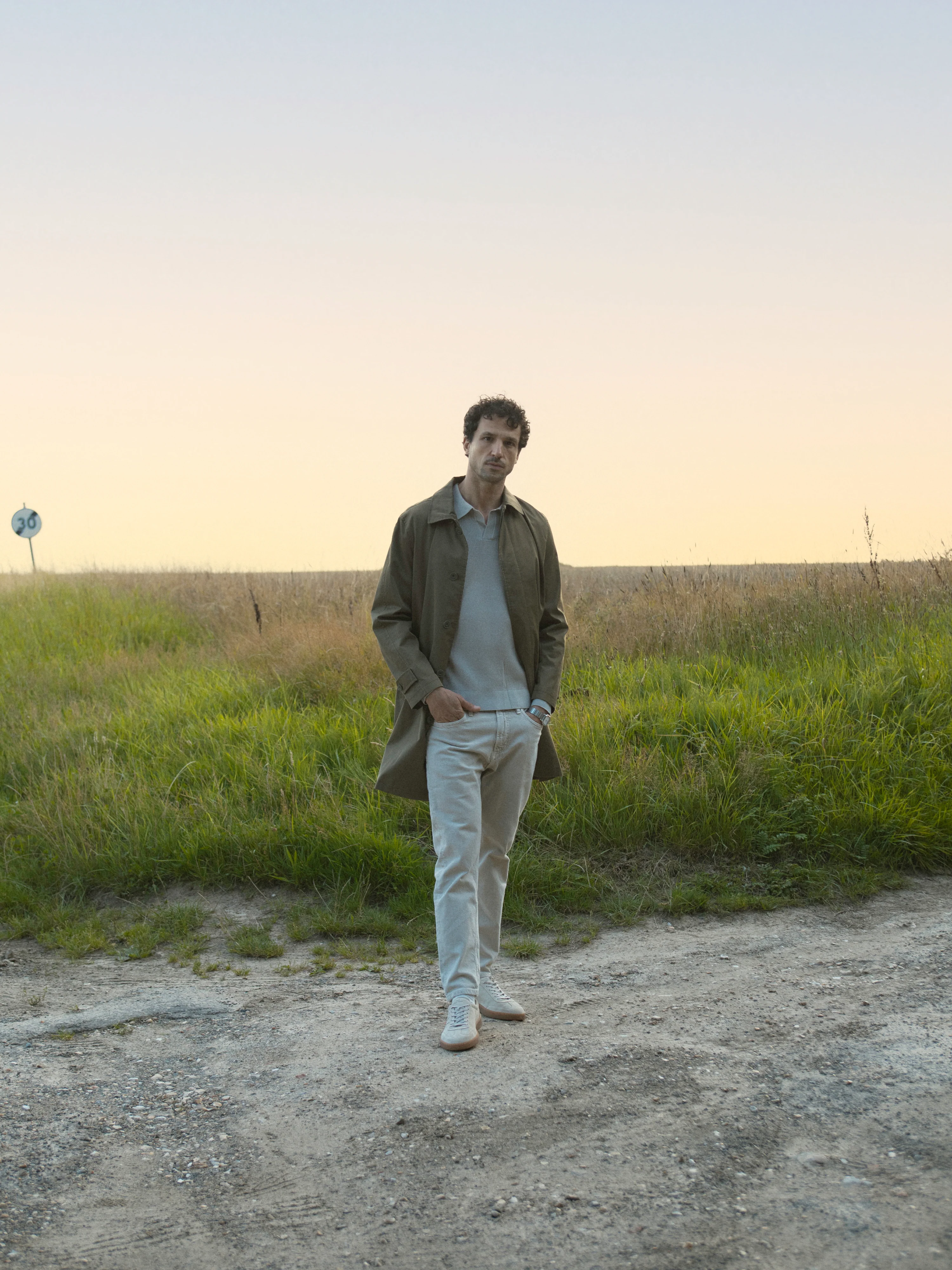 Monza Suede Sneaker in Papyrus - Image 8