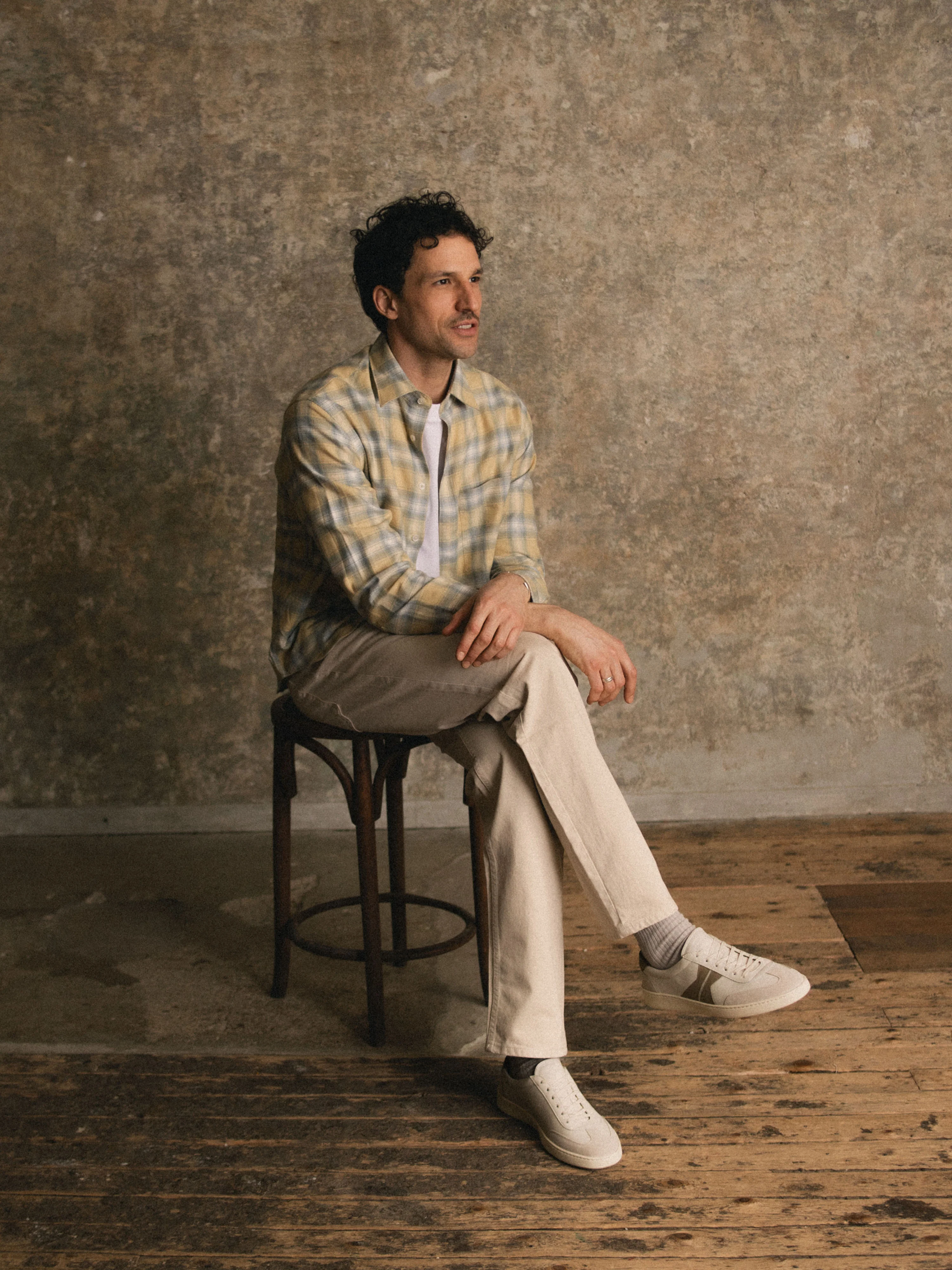 Monza Leather Sneaker in Latte - Image 7