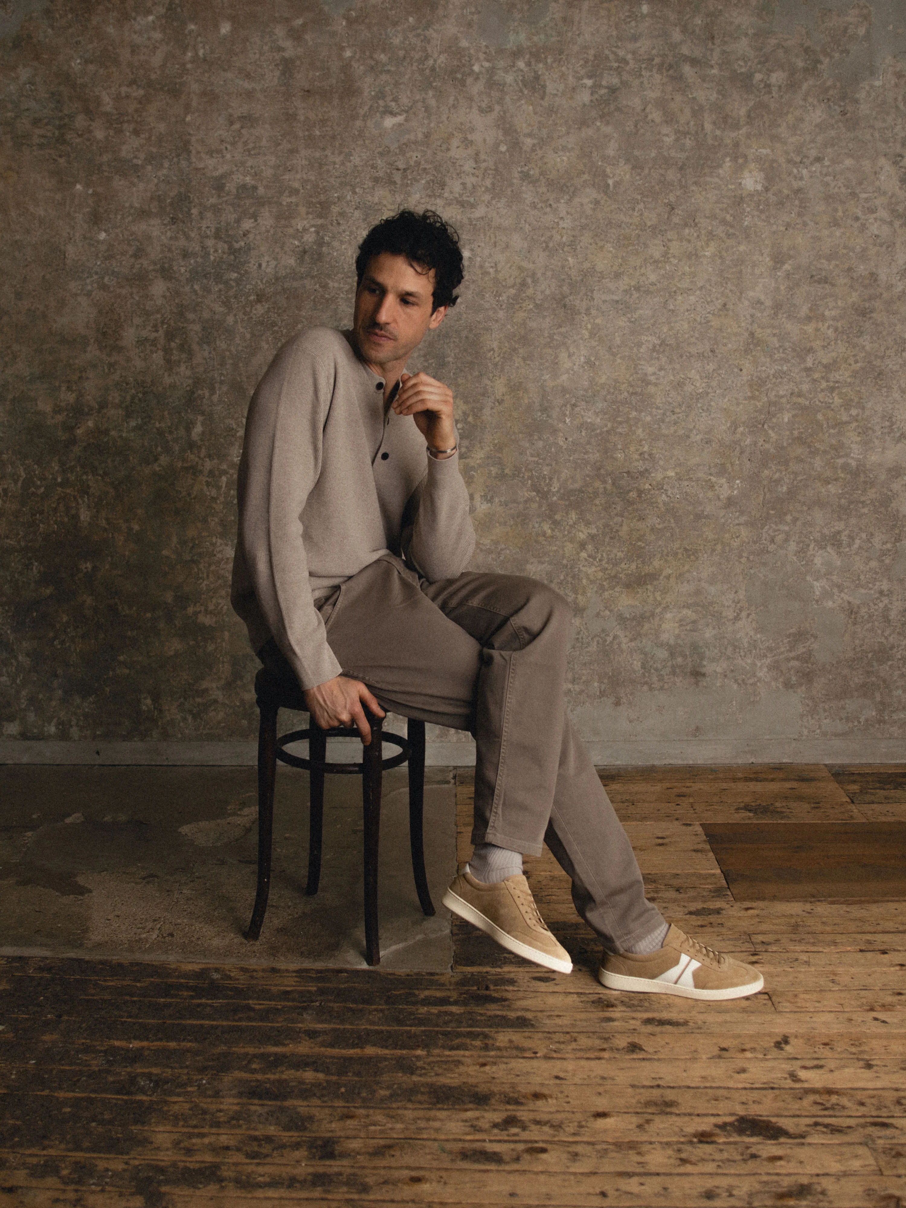 Monza Suede Sneaker in Wheat - Image 8