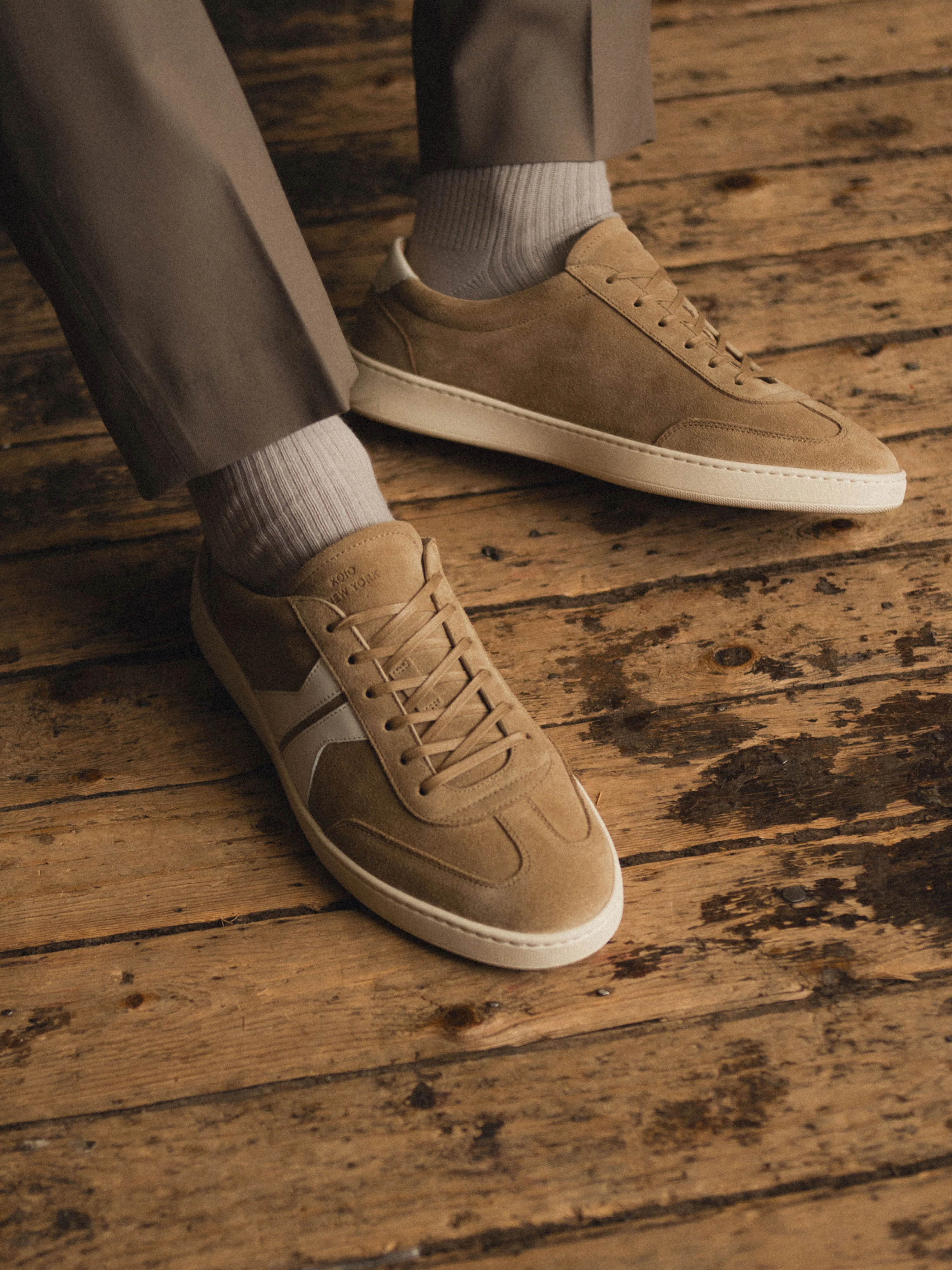 Monza Suede Sneaker in Wheat - Image 9