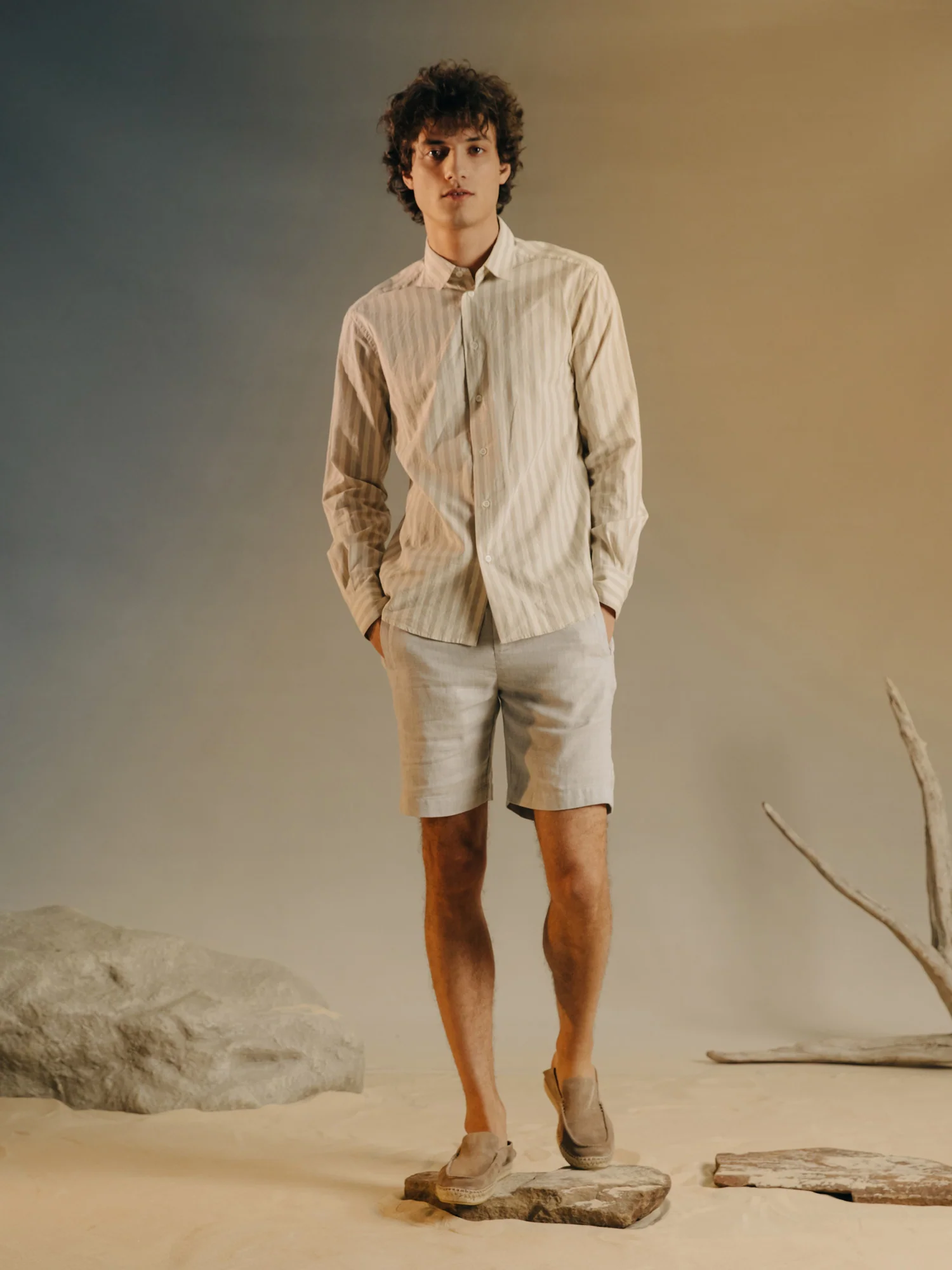 Ostuni Suede Espadrille in Ashen - Image 9